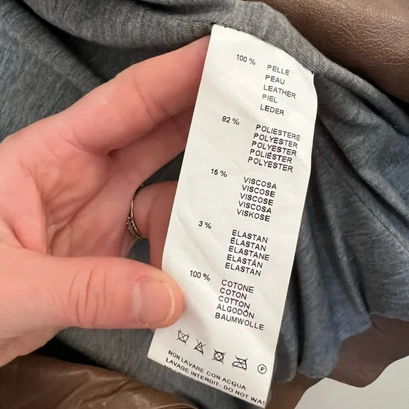 Dolan Leather Moto Jacket from Anthropologie - Size M